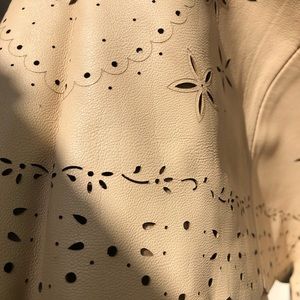 Soft Leather skirt 8 Lasercut Shelly Segal Laundry
